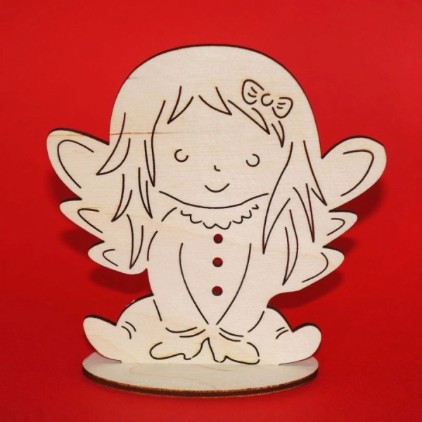 anioł do decoupage, anioły do zdobienia, drewniane anioły, aniołki drewniane,