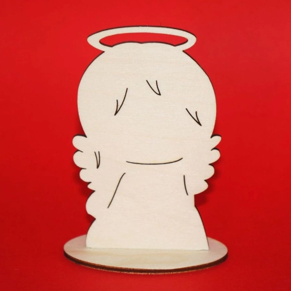 anioł do decoupage, anioły do zdobienia, drewniane anioły, aniołki drewniane,