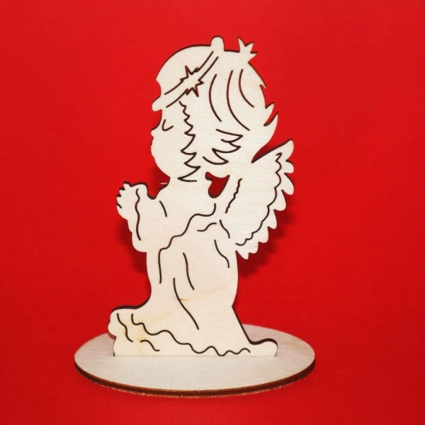 anioł do decoupage, anioły do zdobienia, drewniane anioły, aniołki drewniane,