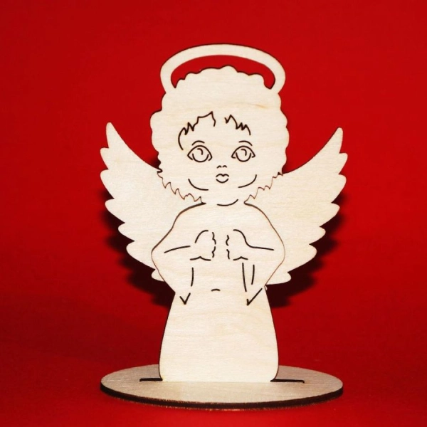 anioł do decoupage, anioły do zdobienia, drewniane anioły, aniołki drewniane,