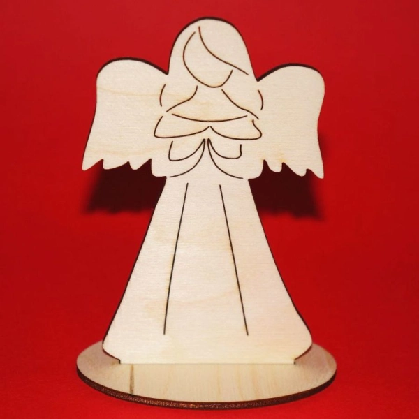 anioł do decoupage, anioły do zdobienia, drewniane anioły, aniołki drewniane,