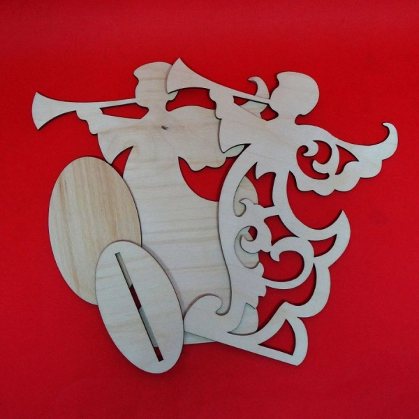 anioł do decoupage, anioły do zdobienia, drewniane anioły, aniołki drewniane