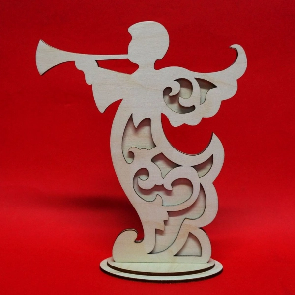 anioł do decoupage, anioły do zdobienia, drewniane anioły, aniołki drewniane