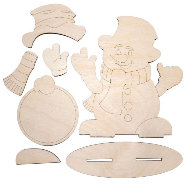 Bałwan Świąteczny  - Zestaw DIY 14cm