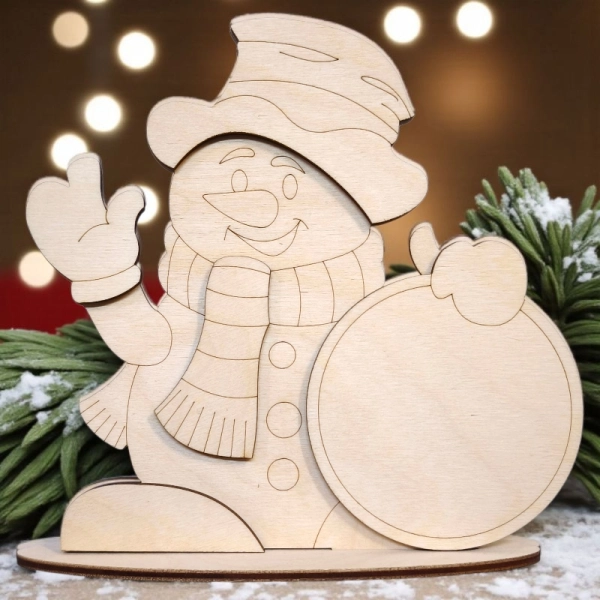 Bałwan Świąteczny  - Zestaw DIY 14cm