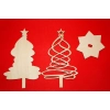 choinki decoupage, choinka drewniana decoupage, drewniane choinki do zdobienia, choinki do decoupage