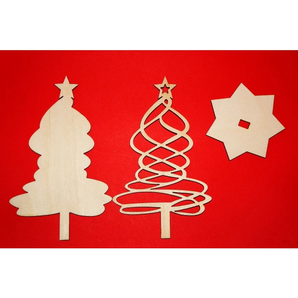 choinki decoupage, choinka drewniana decoupage, drewniane choinki do zdobienia, choinki do decoupage