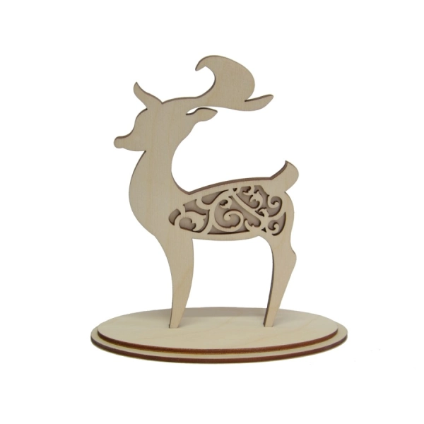 renifer rustykalny drewniany decoupage boże narodzenie sklep internetowy