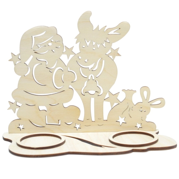 świecznik drewniany decoupage boże narodzenie sklep internetowy