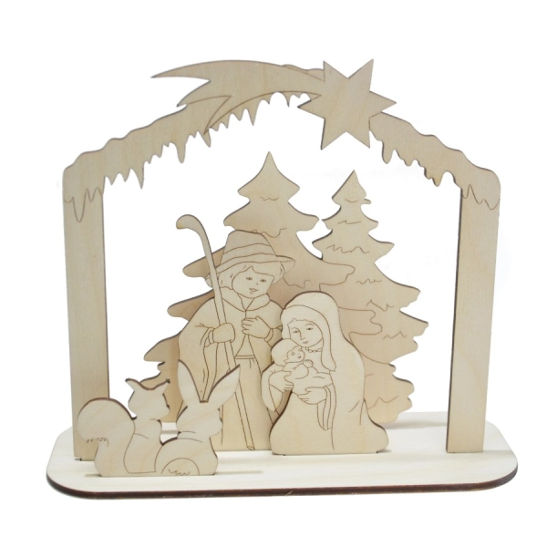 szopka drewniana decoupage boże narodzenie sklep internetowy