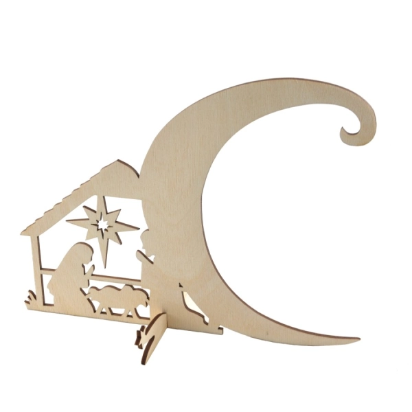 stojak na bombkę ze sklejki Boże Narodzenie