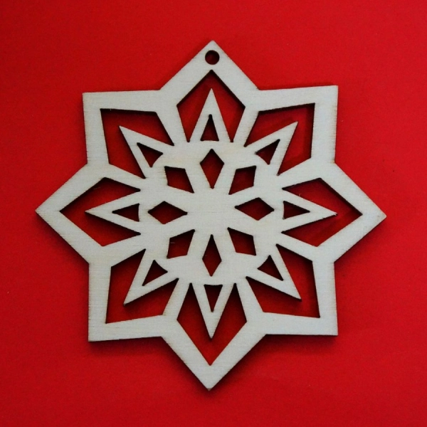 zawieszka śnieżka decoupage