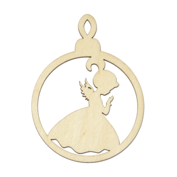 boże narodzenie zawieszka bombka ażur decoupage sklejka ozdoby drewniane