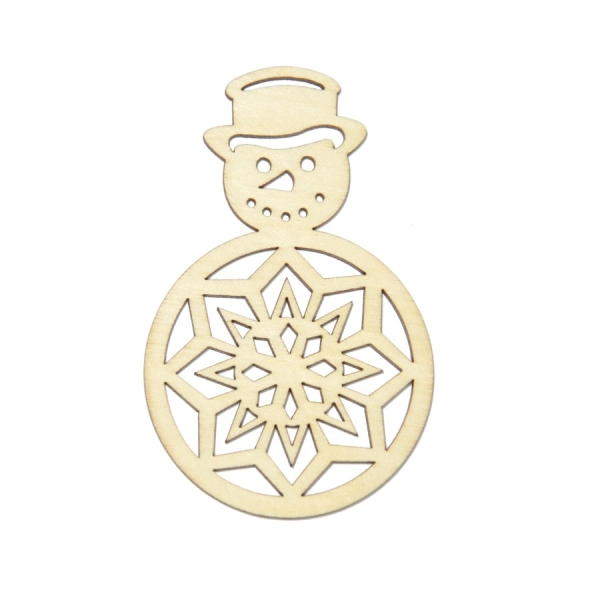 boże narodzenie zawieszka bombka ażur decoupage sklejka ozdoby  drewniane