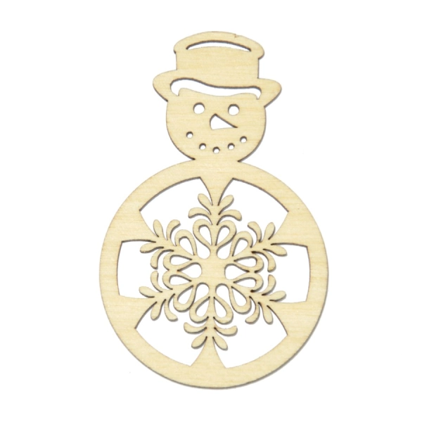 boże narodzenie zawieszka bombka ażur decoupage sklejka ozdoby  drewniane