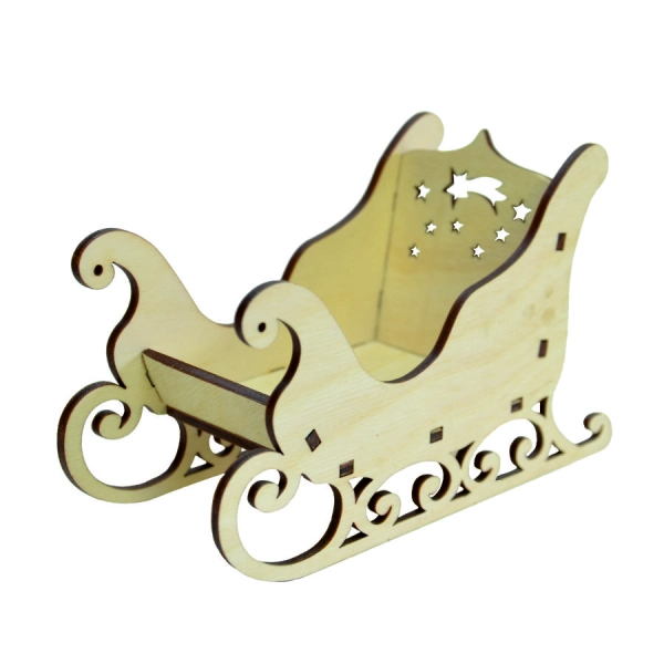 sanie świętego Mikołaja do decoupage