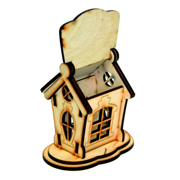 Drewniany MINI lampion