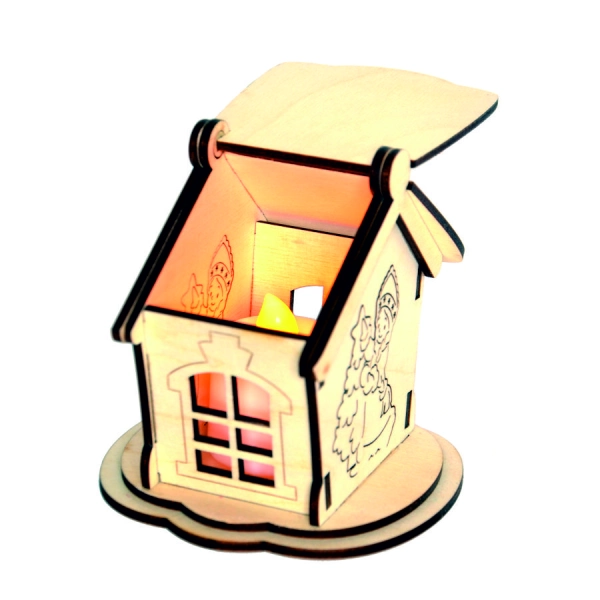 lampion adwentowy ze świeczką led