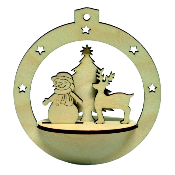 Bożonarodzeniowa "Bombka 3D N10"