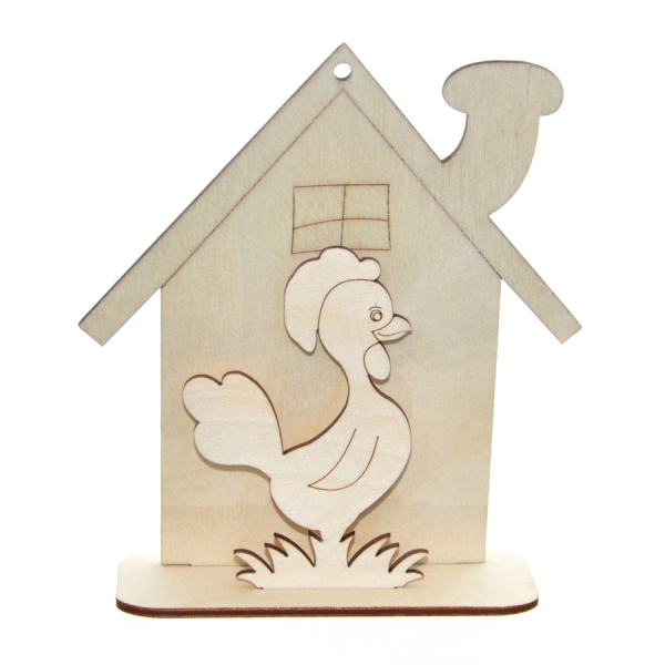 Drewniany wielkanocny domek N1