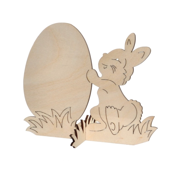 Drewniana wielkanocna ozdoba duża N1 do decoupage