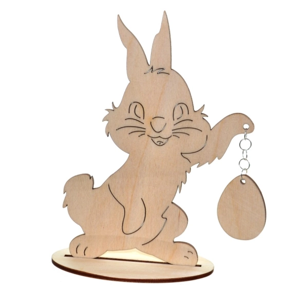 Drewniana wielkanocna ozdoba duża N4 do decoupage