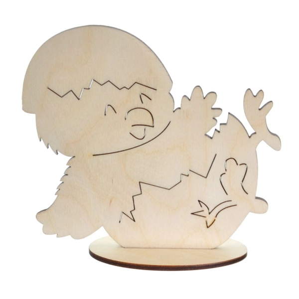 Drewniana wielkanocna ozdoba mała N3 do decoupage