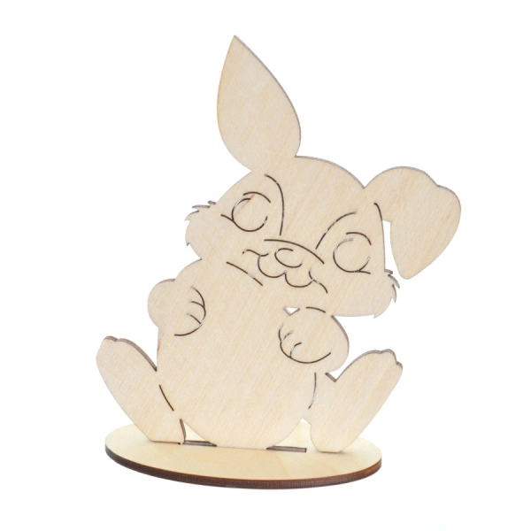 Drewniana wielkanocna ozdoba mała N5 do decoupage