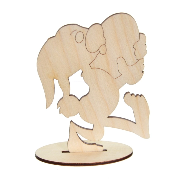 Drewniana wielkanocna ozdoba mała N6 do decoupage