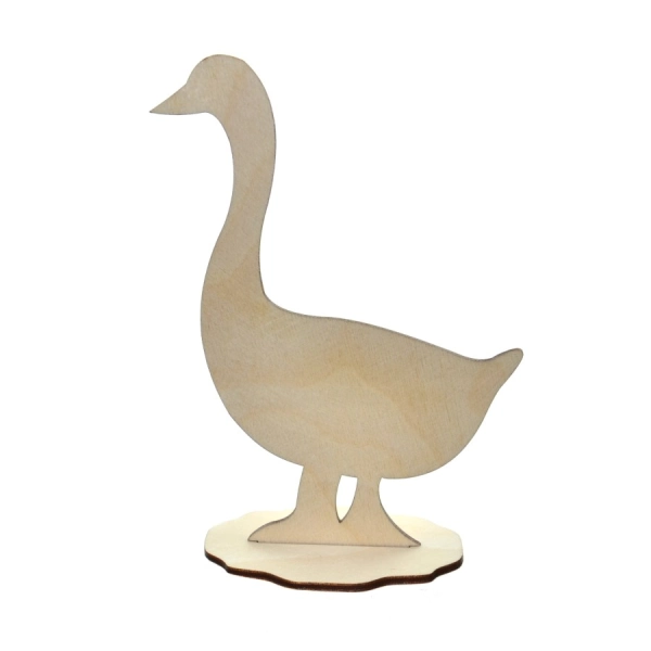 Drewniane wielkanocne zwierzątko na podstawce N4