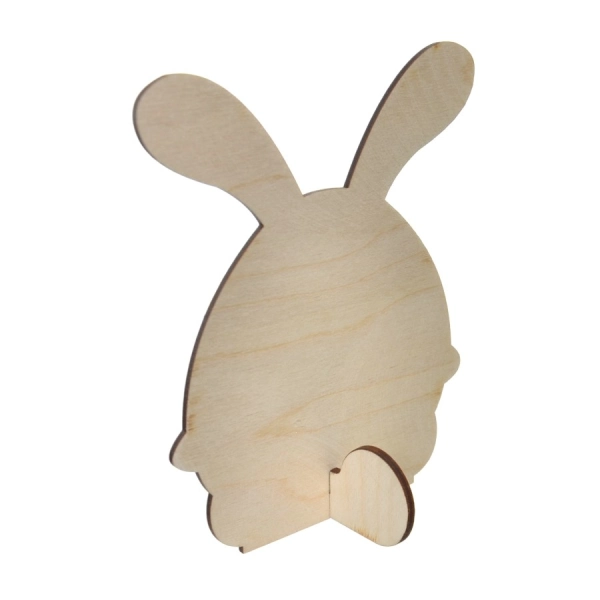 Drewniane wielkanocne zwierzątko na podstawce N7