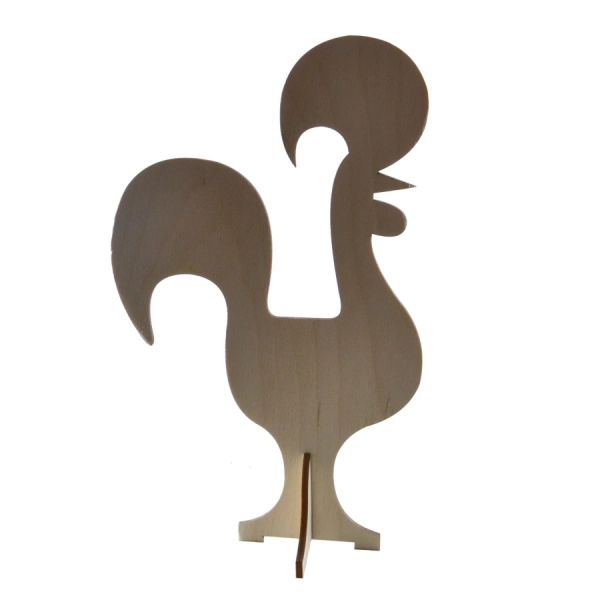 Drewniane wielkanocne zwierzątko na podstawce N9