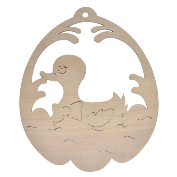 Drewniana wielkanocna zawieszka duża do decoupage N11