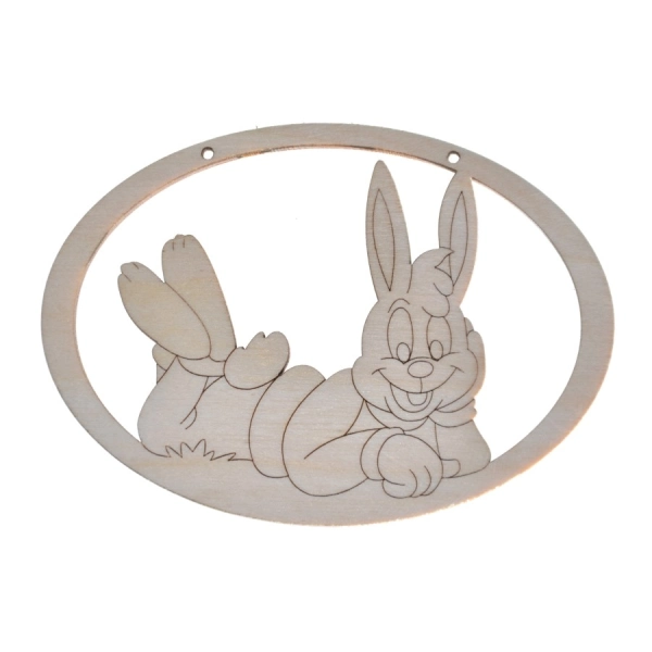 Drewniana wielkanocna zawieszka mała N11