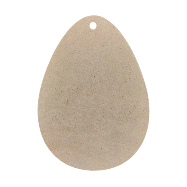 Drewniana wielkanocna zawieszka JAJKO 8cm