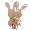 Drewniana wielkanocna Pani zając