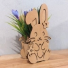 Drewniane wielkanocne pudełko zając N1