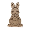 Drewniany wielkanocny zając ażurowy N5
