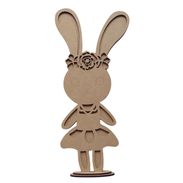 Drewniana wielkanocna Pani zając