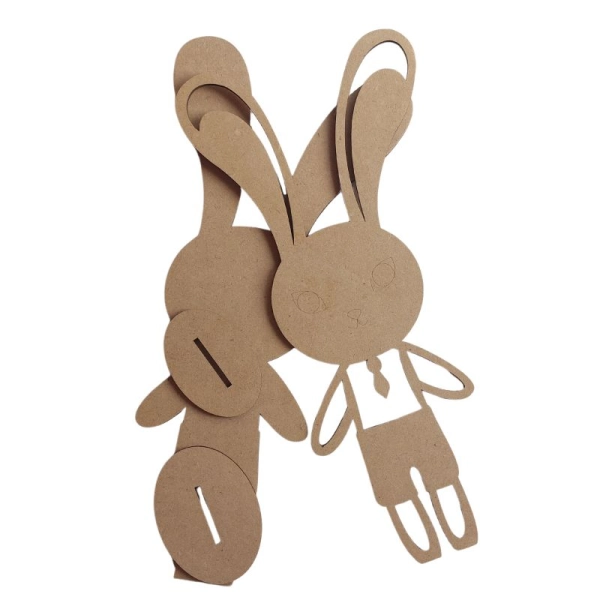 Drewniana wielkanocna Pan zając