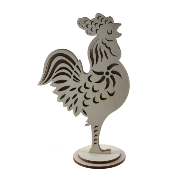 Drewniana wielkanocna ozdoba rustykalna N3