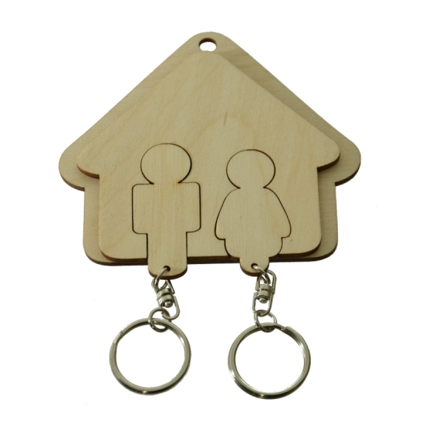 drewniane breloki do kluczy dla par, drewniany brelok do kluczy, breloczek z drewna