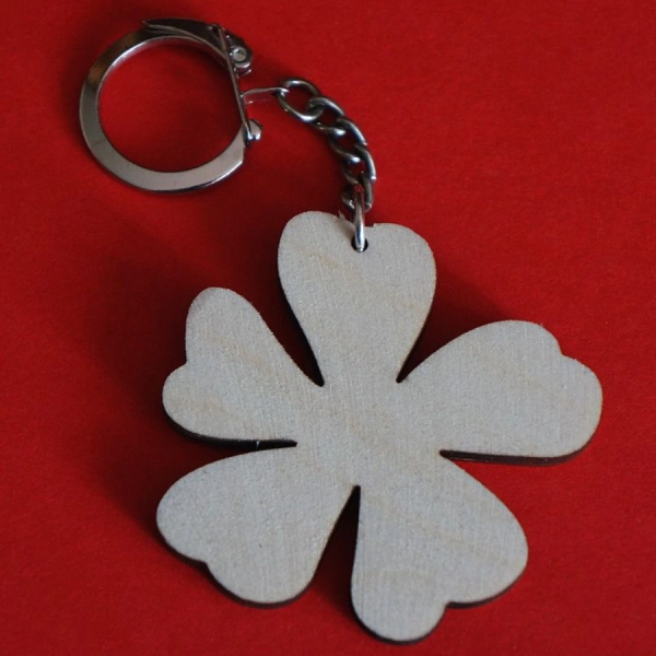 brelok do decoupage, breloki do zdobienia, breloczki do zdobienia, breloczek koniczynka