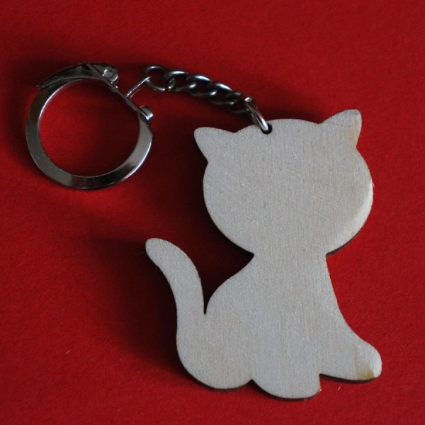 brelok do decoupage, breloki do zdobienia, breloczki do zdobienia, breloczek kot