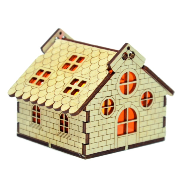 domek dekoracja na boże narodzenie