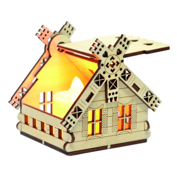 domek dekoracja na boże narodzenie