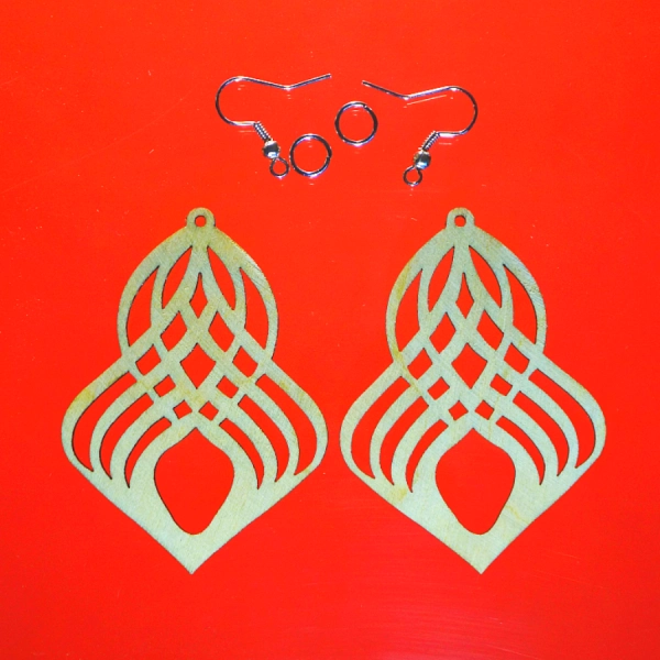 kolczyki drewniane sklep internetowy decoupage bazarek-deco