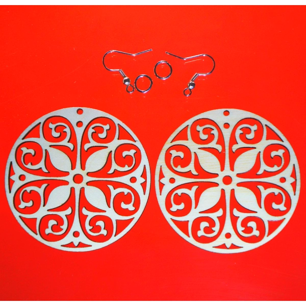 kolczyki drewniane sklep internetowy decoupage bazarek-deco