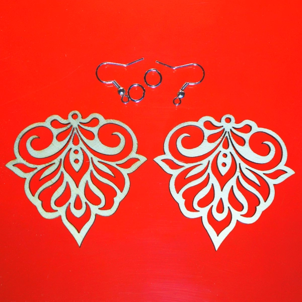 kolczyki drewniane sklep internetowy decoupage