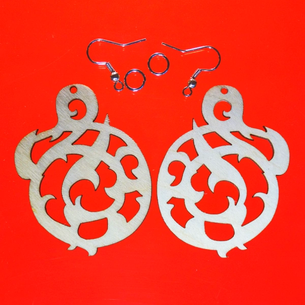 kolczyki drewniane sklep internetowy decoupage bazarek-deco